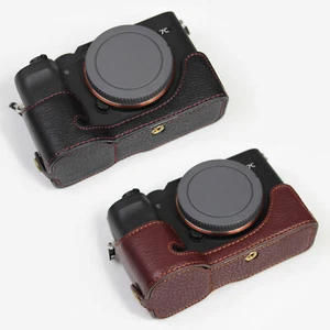 Genuine Real Leather Half Protector Case Grip for Sony Alpha A7C Camera - Picture 1 of 19