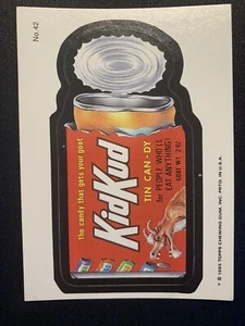 1985 Wacky Packages Topps 42 KidKud Sticker Card Puzzle Back Parody KitKat - Picture 1 of 4