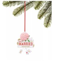 Holiday Lane Our First Just Married Sign Ornament C210383
