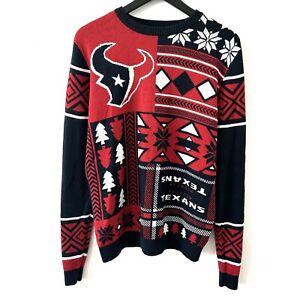 Houston Texan Ugly Christmas Sweater Size M Sweatshirt NFL Team Apparel TX Texas