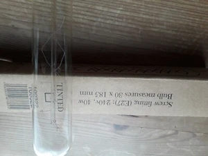 E27 Screw Fitting Spiral Filament Bulb 40W Size 30 x 185mm - Picture 1 of 3