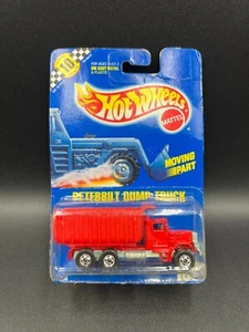 Hot Wheels Peterbilt Dump Truck Red Blackwalls Bw 1991 Mainline #100 - Picture 1 of 3
