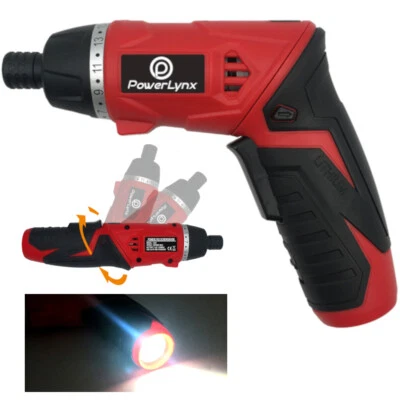 Electric 3.6V Lithium Ion Cordless USB Rechargeable Screwdriver Drill Torch Set - Image 1 of 4