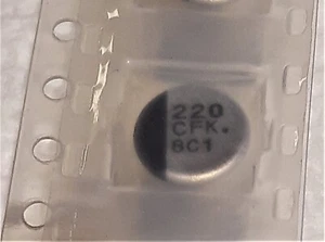 Panasonic EEE-FK1C221XP 220uF 16V 20% Electrolytic Capacitor for SMD mounting - Picture 1 of 4