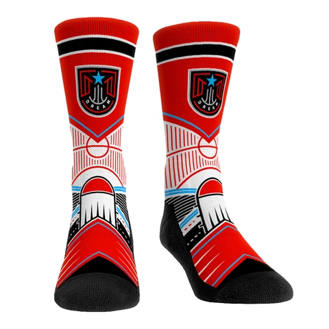Rock Em Socks Atlanta Dream Full Court Press Crew Socks Cover