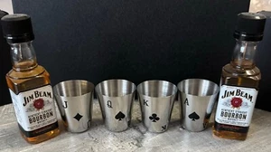 4x Schnapsglas Shotglas 4cl + 2 x Jim Beam Whisky 5cl - Bild 1 von 4