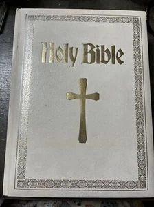 HOLY BIBLE - THE NEW AMERICAN BIBLE New & Old Testaments Red Letter Edition 1978 - Foto 1 di 22