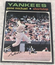 1971 Topps #483 Gene Michael - New York Yankees Shortstop