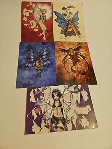 3 POSTALES AMY MARRÓN IMPRESIÓN ARTÍSTICA Azul MARIPOSA HONGO HADA 2 Jessica Oyhenart - Imagen 1 de 6