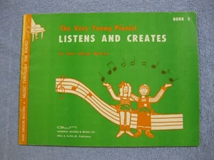 Jane S Bastien The Very Young Pianist Listens & Creates Book 3 - Picture 1 of 1