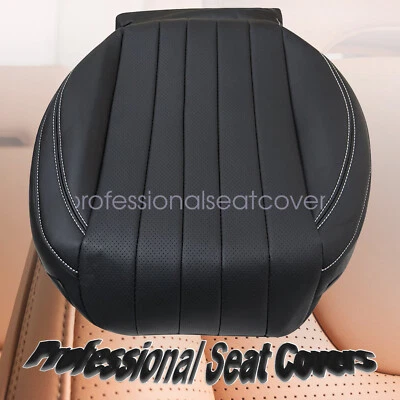 Cubierta de asiento de cuero inferior de pasajero negra para Mercedes Benz E300 E450 2017-2020 Foto 1 de 4