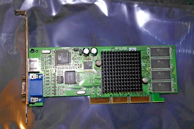 Leadtek Winfast Nvidia GeForce 2 MX64 MX 200 32 MB AGP VGA S-video card - Image 1 of 4
