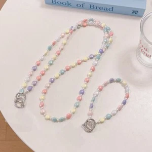 32cm/120cm Beads Phone Lanyard Hanging Decoration Anti Loss Hanging Rope Doll - Photo 1 sur 11