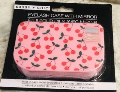 Sassy+Chick 3pair False Eyelashes W/ Mirror-Compact/Portable-Brand New-SHIP 24HR - Image 1 of 4