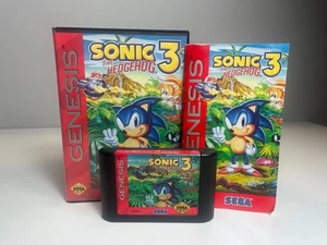 Sonic The Hedgehog 3 Sega Genesis Complete Very Good Authentic Tested - Picture 1 of 9