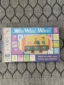 Vintage The Who, What, or Where Game by Milton Bradley - 1970 Sealed - Picture 1 of 13