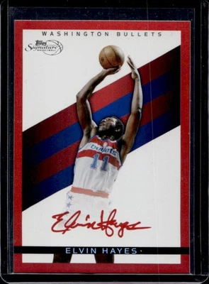 2008-09 Topps Signature Elvin Hayes facsímil rojo #/869 balas Foto 1 de 2