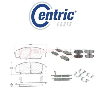 Centric Ceramic Disc Brake Pads w Shims for 2000-2009 Honda S2000 2.0L 2.2L ad Foto 1 de 4
