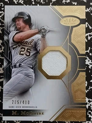 🚨🚨 2023 Topps Tier One Mark McGwire Tier One Game Used Relic Jersey #/400 🚨🚨 - Image 1 of 4