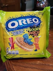 OREO Sour Patch Kids Sandwich Cookies & Cream, Limited Edition, 10.68 Ounce #1 - Picture 1 of 3