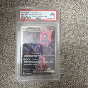 Team Rocket's Mewtwo ex 231/182 Sv10: Destined Rivals Holo PSA 8 - Picture 1 of 2