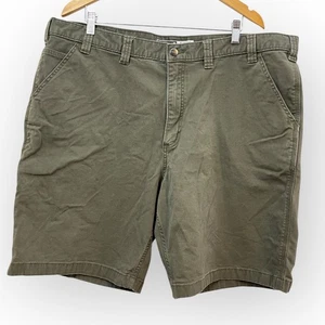 Carhartt BS2514-M Rugged Flex Canvas Work Shorts Green Relaxed Fit Men’s 44 - Picture 1 of 9