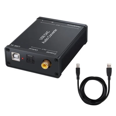 USB to Digital Coaxial Optical 3.5mm Headset Stereo DAC Audio Converter for PC - Image 1 of 4
