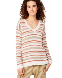 SUÉTER DE PUNTO UNITED COLORS OF BENETTON PARA MUJER A RAYAS AVENA TALLA GRANDE - Imagen 1 de 7