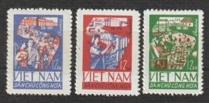 1965 VN Stamps Completion of 1st Five Year Plan Scott # 378-380 MNH - Picture 1 of 1