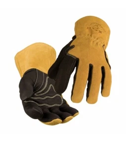 1 Pair Black Stallion BM88 Premium Pigskin & Cowhide MIG Welding Gloves BM88-LG - Picture 1 of 6