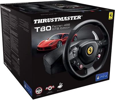 Thrustmaster T80 Ferrari 488 Gtb Edition Steering Wheel (PS4 / PC) - Image 1 of 4