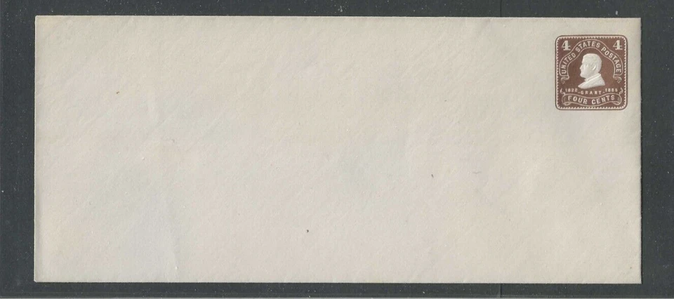 U390 4c Chocolate  Mint Entire Wmk 14 Size 21 - Image 1 of 1