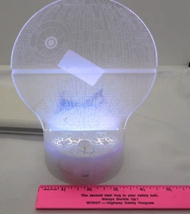 New 3D Death Star Lamp Colors Change LED Night Light Bedroom Desk USB or Battery - Picture 1 of 10