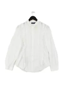 Ralph Lauren Women's Shirt UK 6 White 100% Linen Basic - Picture 1 of 5
