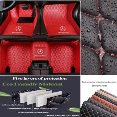 For Mercedes Benz A Sedan A Hatchback A AMG Car Floor Mat All Weather Waterproof — 第 1/4 张图片