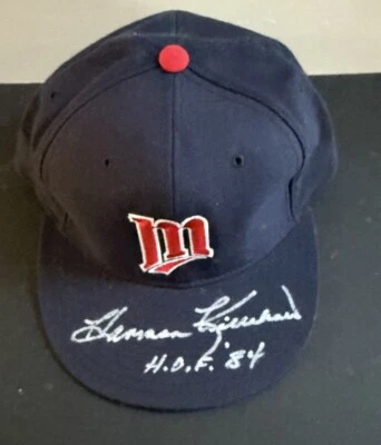 Harmon Killebrew Signed Minnesota Twins New Era Hat Hof 84 Mint Auto Jsa Coa - Image 1 of 4