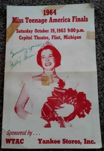 1964 Ms Teen America Flint, MI Capitol Theater Programm handsigniert Billy Geyer - Bild 1 von 10