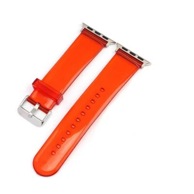 Correa de reloj TPU transparente de gel para Apple Watch Band iWatch 6 5 4 3 2 SE 38 40 42 44 mm Foto 1 de 4