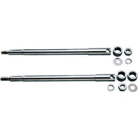 Drag Specialties Chrome Front Axle Kit for 1984-1999 Harley Softail Touring Dyna - Image 1 of 1