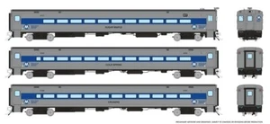 RAPIDO HO COMET COMMUTER CARS MNCR 3 PK CAB #6117, COACH #6154, #6166 PN 128548 - Picture 1 of 1