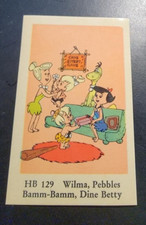 FLINTSTONES 1965 Dutch Gum Card "HB Set" #129 RIGHT OUT OF PACK