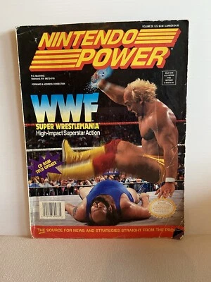 Nintendo Power Street Fighter II POSTER Vol35 April 1992 WWF Super Wrestlemania - Image 1 of 4