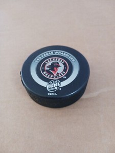 Las Vegas Wranglers ECHL Hockey Official Game Puck SHER-WOOD