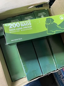 1 Case 20- Unscented Dog Waste Bags 200 Each 8x13” - Picture 1 of 1