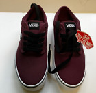 VANS ATWOOD CANVAS OXBLOOD/WHITE SHOES 8.5 SIZE