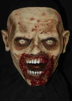 Biter Walker Face Mask Walking Dead Zombie Dress Up Halloween Costume Accessory - Image 1 of 2