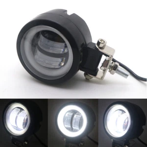 Nuevo LED redondo negro blanco ojo de ángel halo anillo punto de paso luz antiniebla para Honda - Imagen 1 de 9