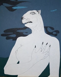 Felix LABISSE - Estampe - Lithographie - L'andromede, nu - Picture 1 of 1