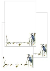 Feeding Heron Letter Writing Paper - 12 A5 pages - Premium 100gsm paper - Picture 1 of 4