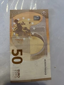 EU European 50 Euro Banknote. Central Bank 50 Euro Uncirculated.50 Euro Currency - Picture 1 of 3